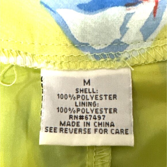 Vintage Madam X Lime Green Blazer & Floral Pleated Skirt Set M - Picture 7 of 9